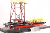 customized model of 91m barge with jacket